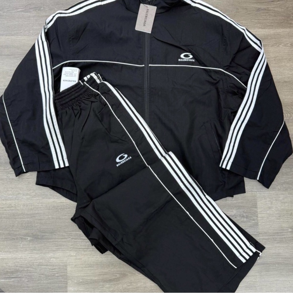 Balenciaga Black and White Athletic Set